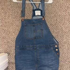 Denim overalls  with skirt